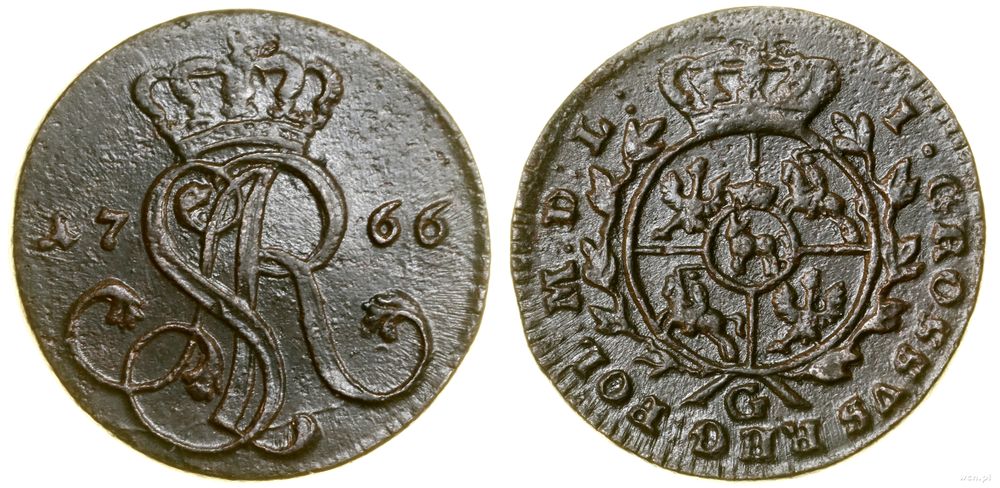 Polska, grosz, 1766 G