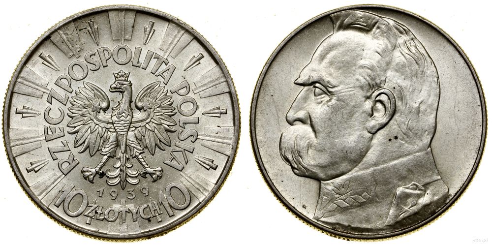 Polska, 10 złotych, 1939