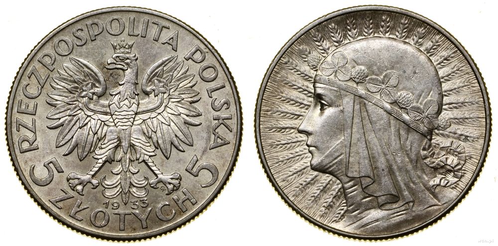 Polska, 5 złotych, 1933
