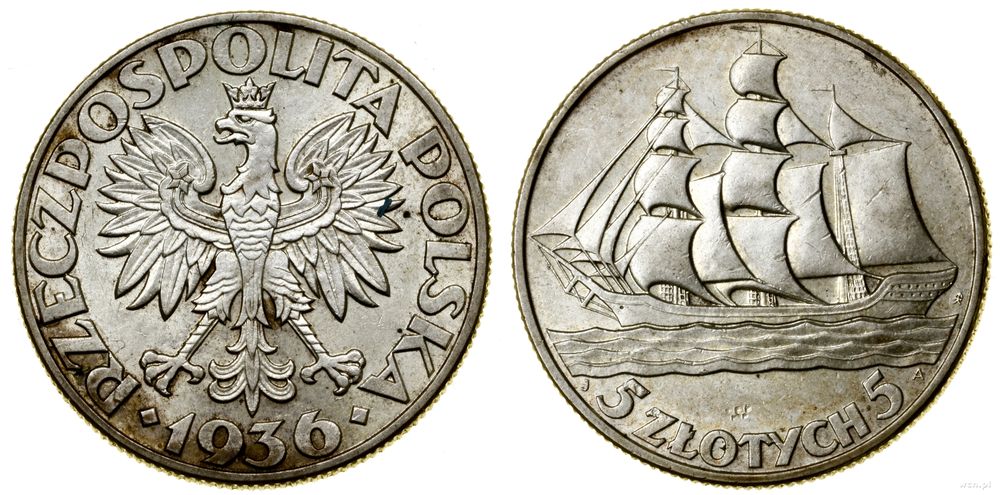 Polska, 5 złotych, 1936