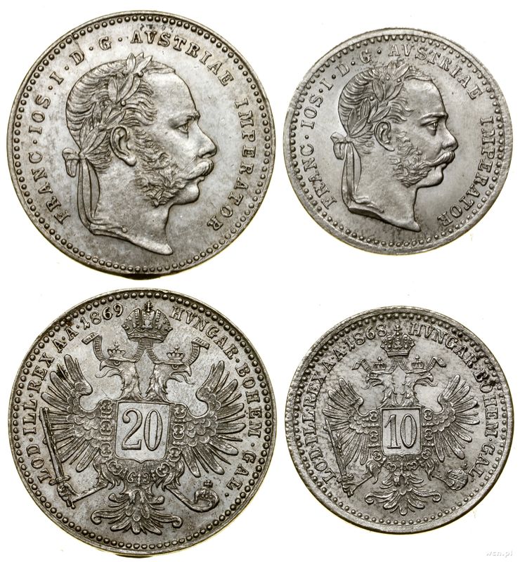 Austria, zestaw 2 monet