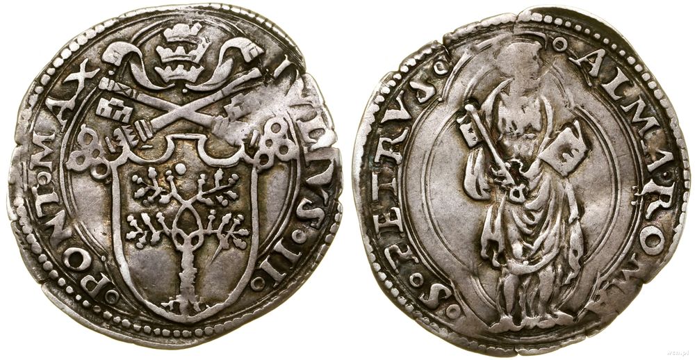 Watykan (Państwo Kościelne), 1/2 giulio, 1750