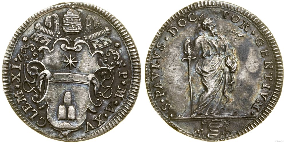 Watykan (Państwo Kościelne), giulio, XV rok pontyfikatu (AD 1715)