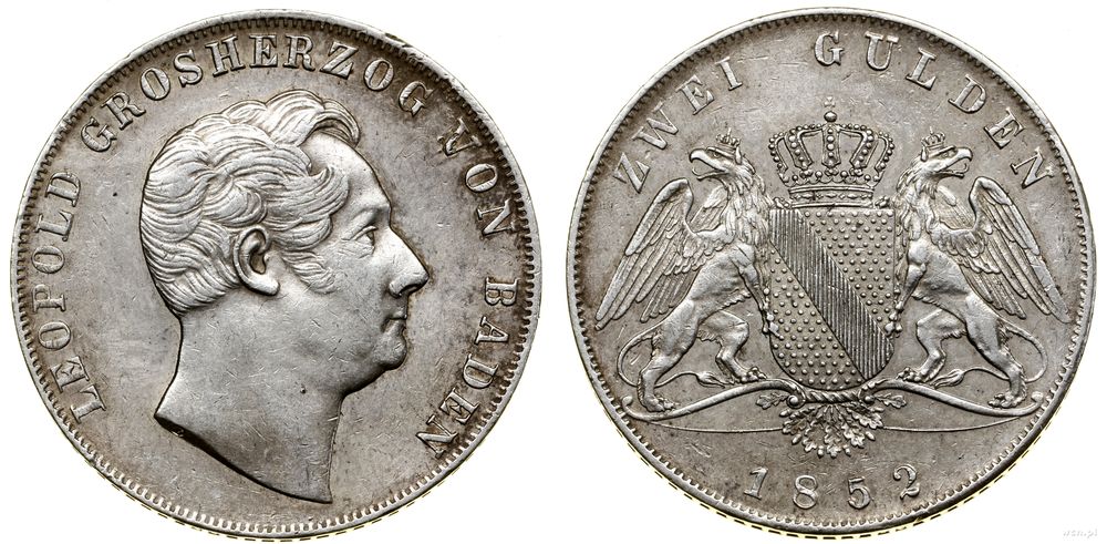 Niemcy, 2 guldeny, 1852