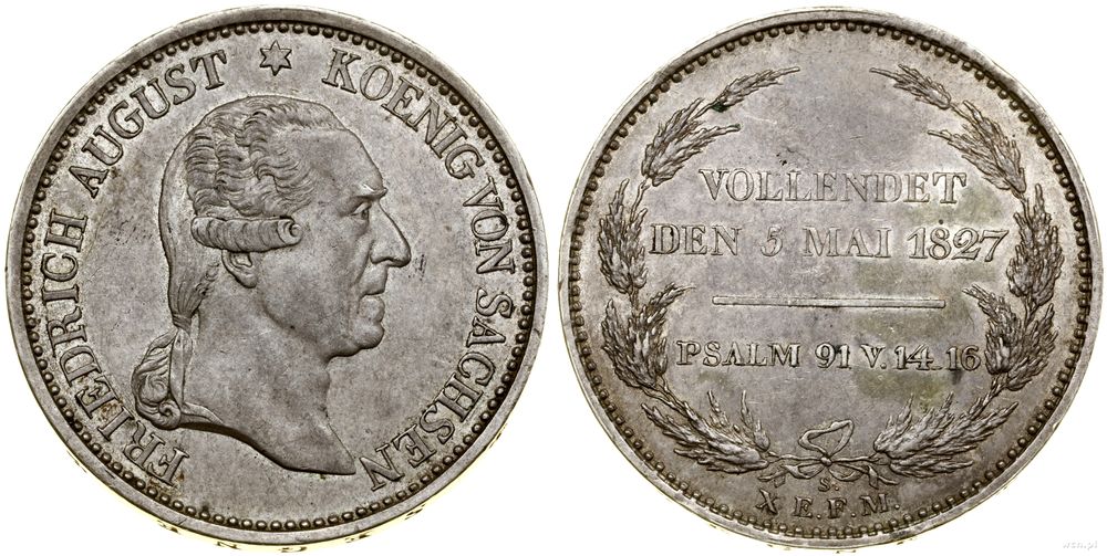 Niemcy, talar pośmiertny, 1827