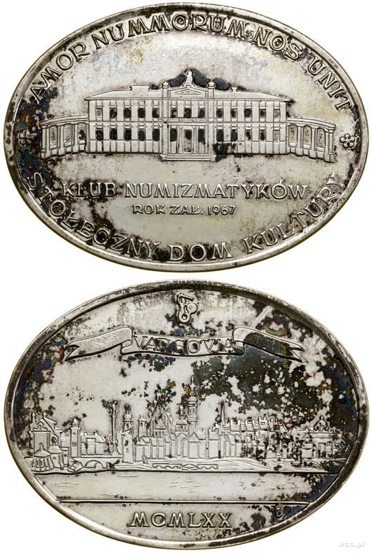 Polska, medal Klubu Numizmatyków, 1970