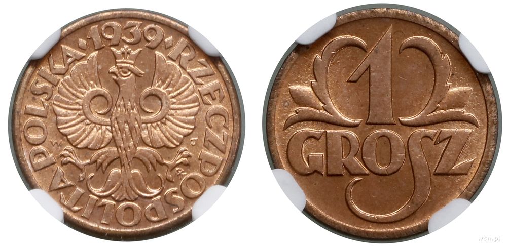 Polska, 1 grosz, 1939