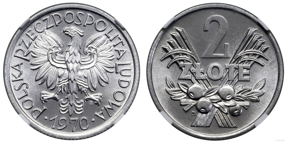 Polska, 2 złote, 1970