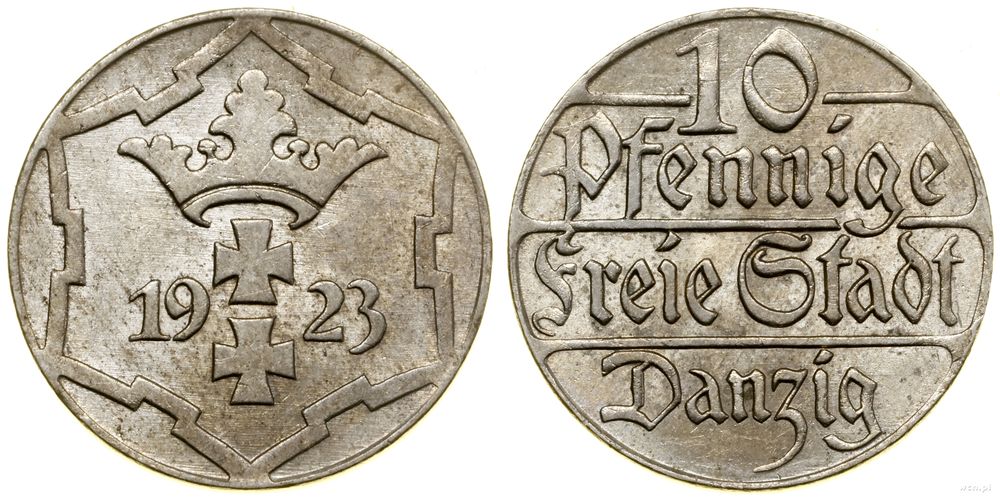 Polska, 10 fenigów, 1923