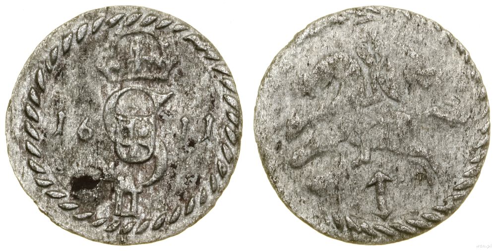 Polska, dwudenar, 1611