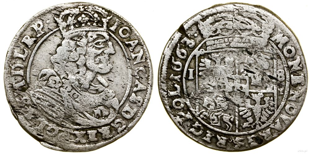 Polska, ort, 1663 AT