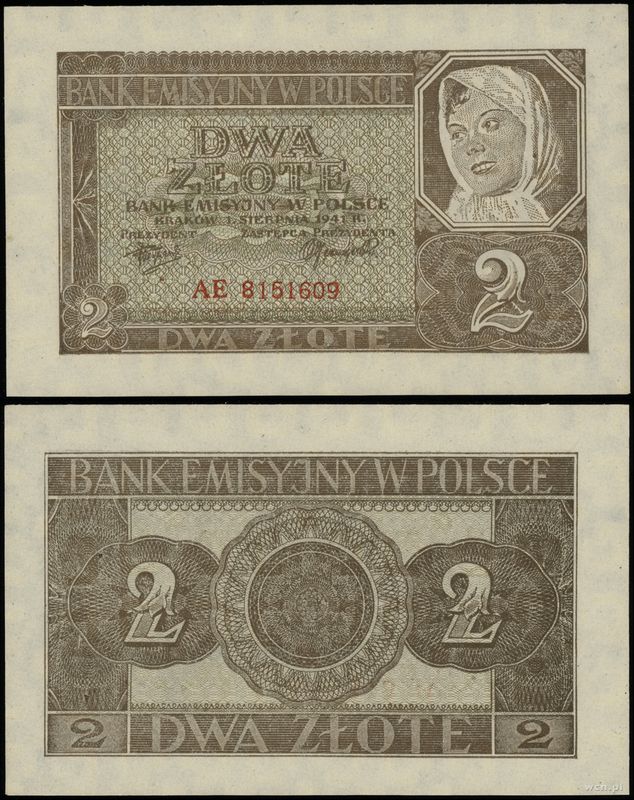 Polska, 2 złote, 1.08.1941