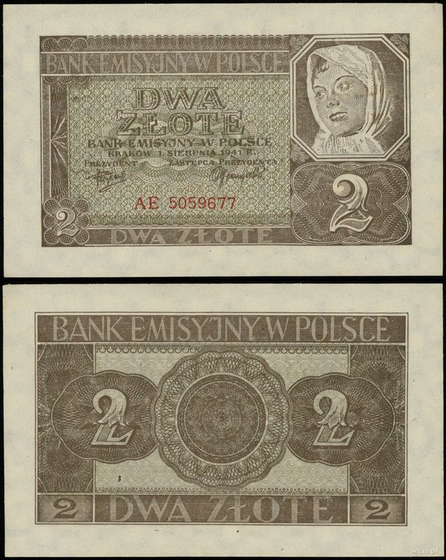 Polska, 2 złote, 1.08.1941