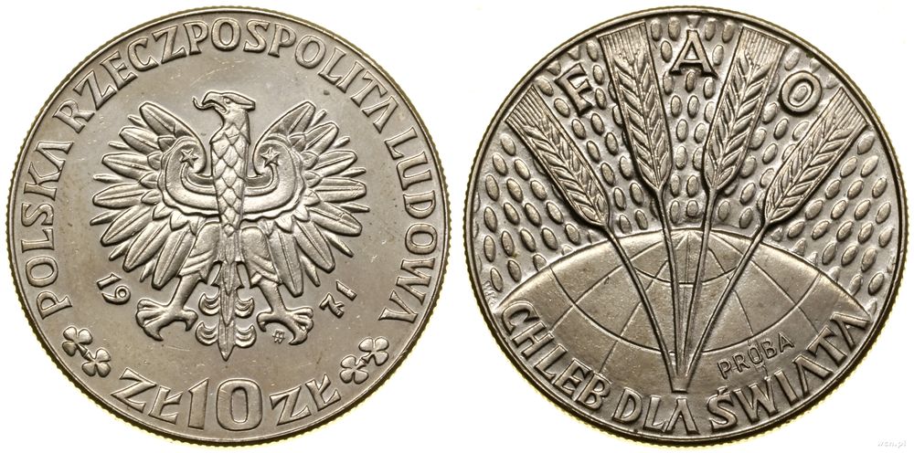 Polska, 10 złotych, 1971