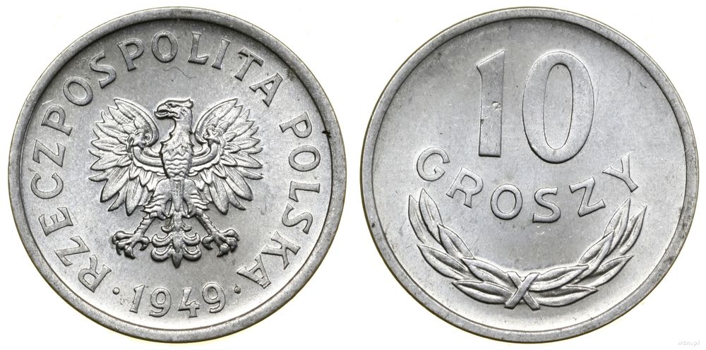 Polska, 10 groszy, 1949