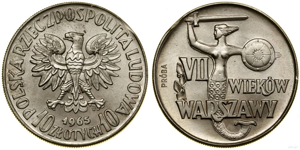 Polska, 10 złotych, 1965