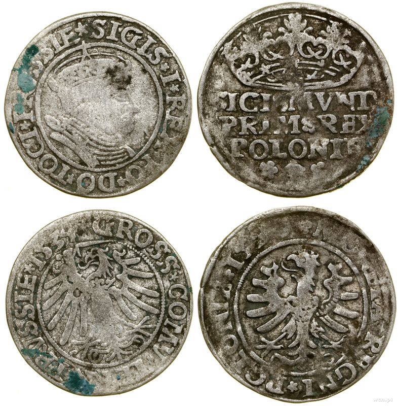 Polska, zestaw: 2 x grosz