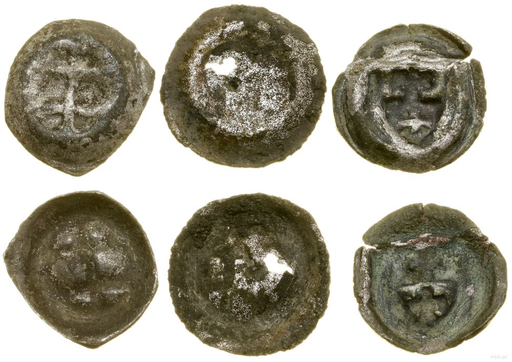 Średniowiecze, zestaw 3 x brakteat