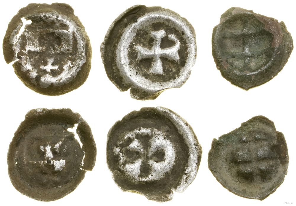 Średniowiecze, zestaw 3 x brakteat