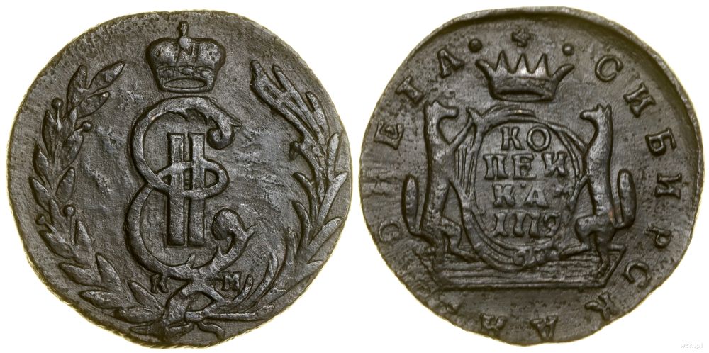 Rosja, 1 kopiejka, 1779 KM