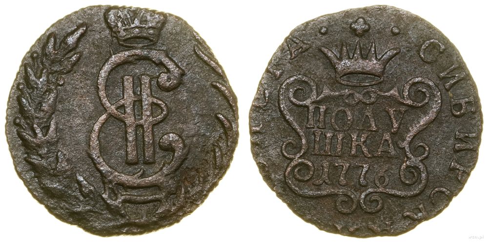 Rosja, połuszka, 1776 KM