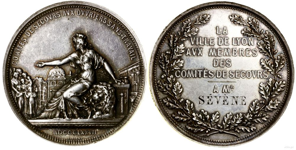 Francja, medal nagrodowy, 1877