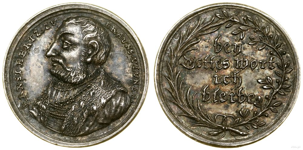 Niemcy, medal upamiętniający 200. rocznicę podpisania Konfesji Augsburskiej, bez daty (1730)