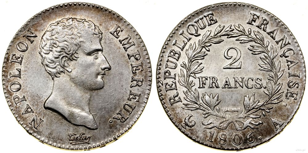 Francja, 2 franki, 1806 A