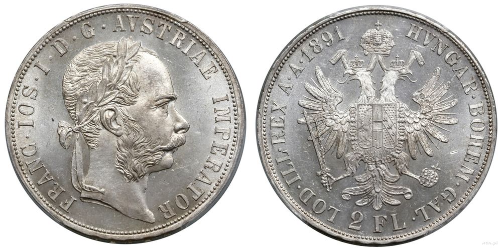Austria, 2 floreny, 1891