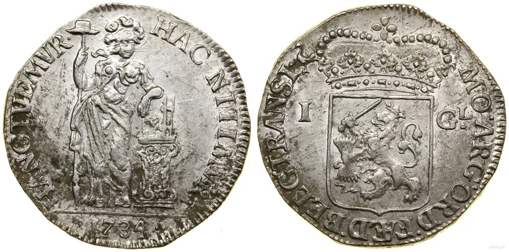 Niderlandy, 1 gulden, 1734