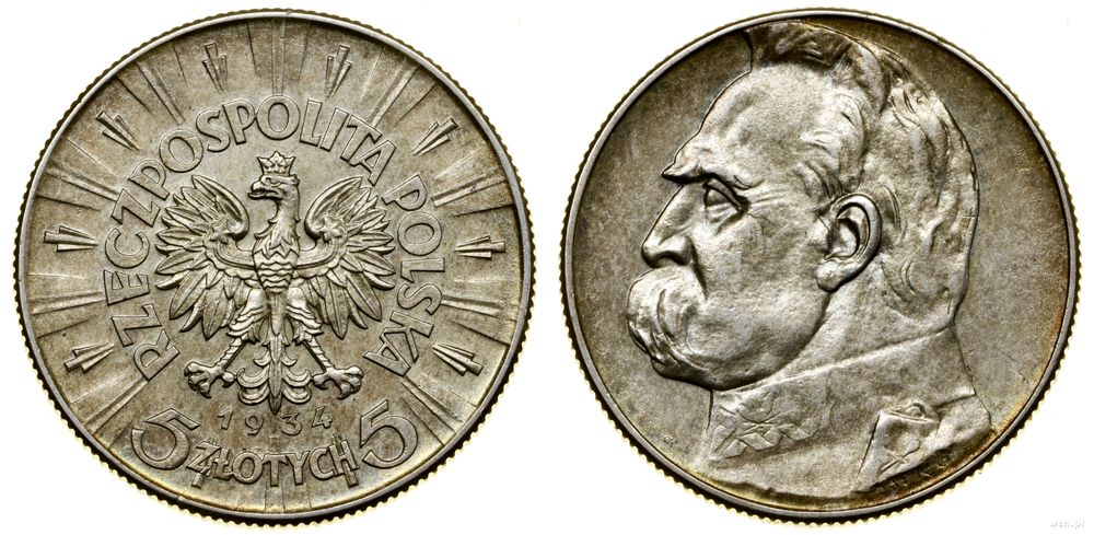 Polska, 5 złotych, 1934