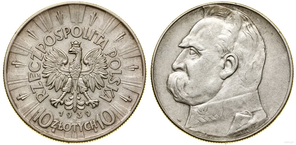 Polska, 10 złotych, 1939