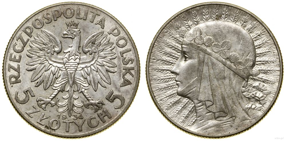 Polska, 5 złotych, 1934