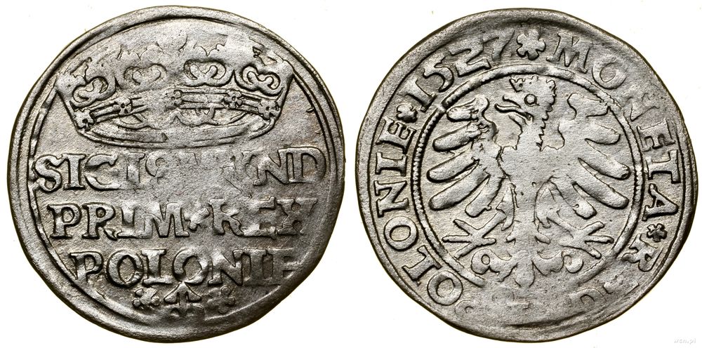 Polska, grosz, 1527