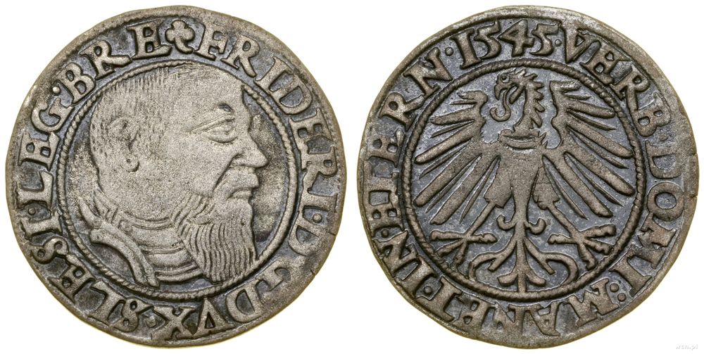 Śląsk, grosz, 1545