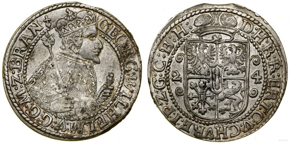 Prusy Książęce (1525–1657), ort, 1624