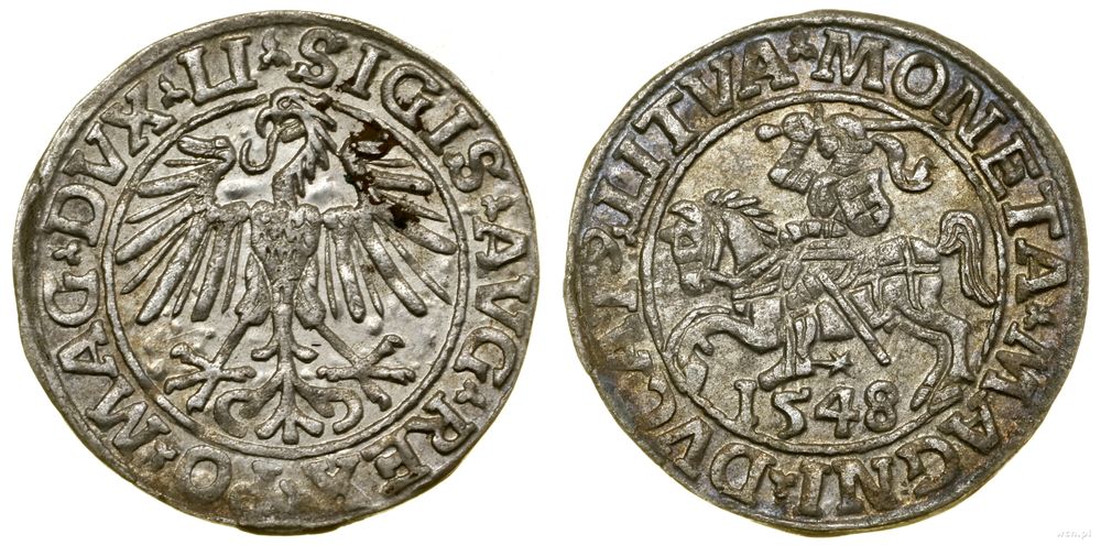 Polska, półgrosz, 1548