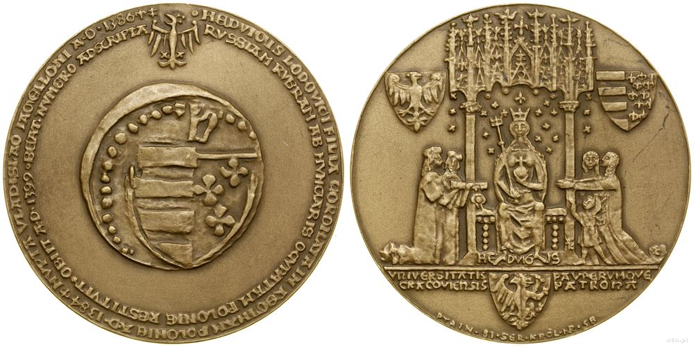 Polska, medal z serii królewskiej PTAiN – Jadwiga, 1983