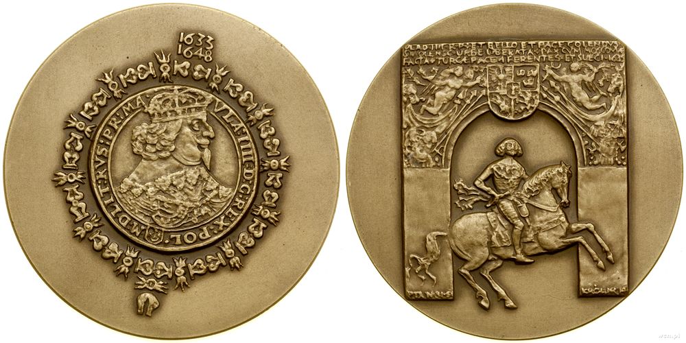 Polska, medal z serii królewskiej PTAiN – Władysław IV, 1981