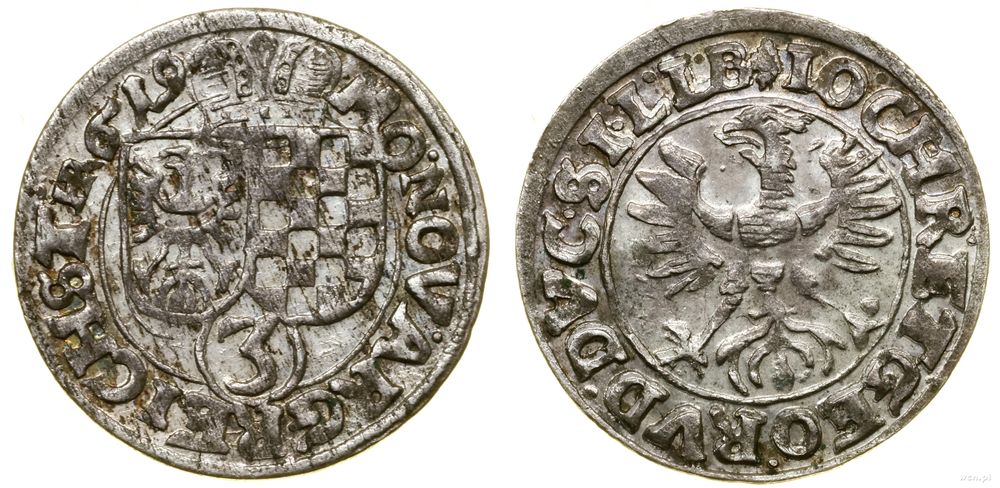 Śląsk, 3 krajcary, 1619 HR
