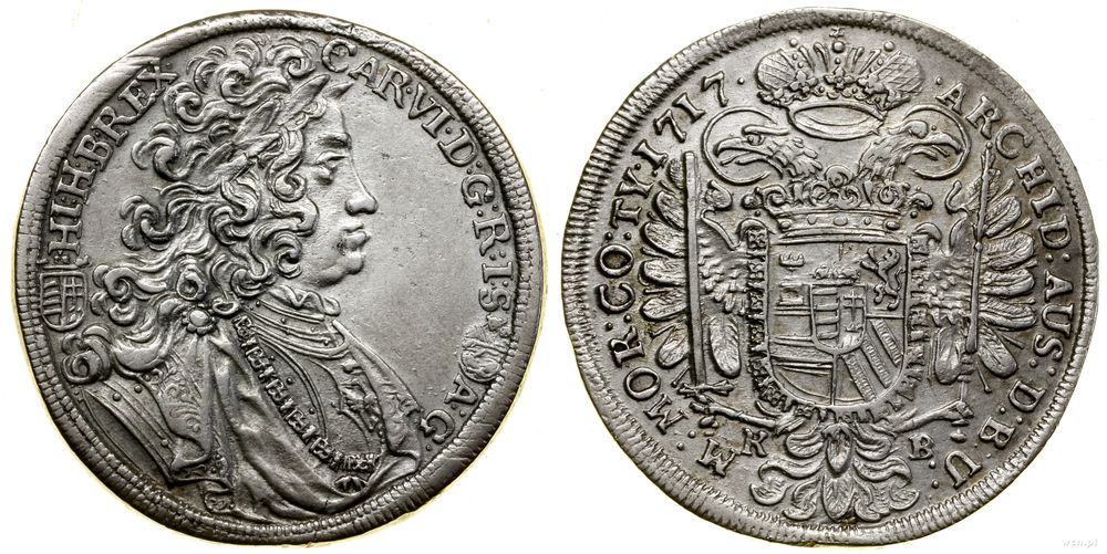 Węgry, półtalar, 1717 KB