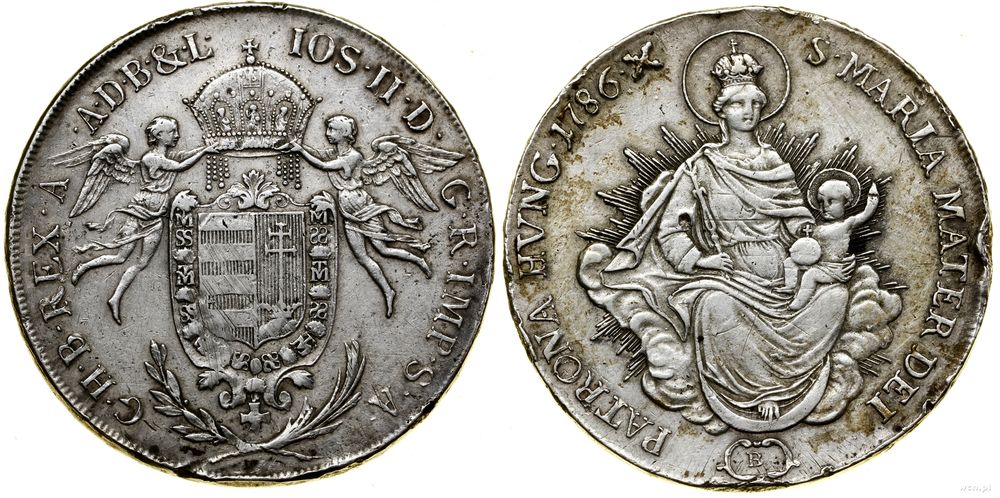 Węgry, talar, 1786 B