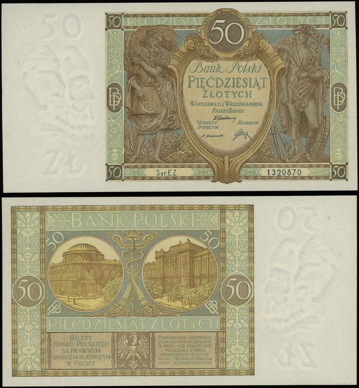 Polska, 50 złotych, 1.09.1929