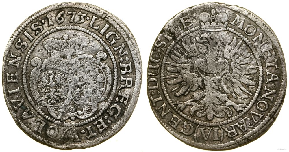 Śląsk, 6 krajcarów, 1673