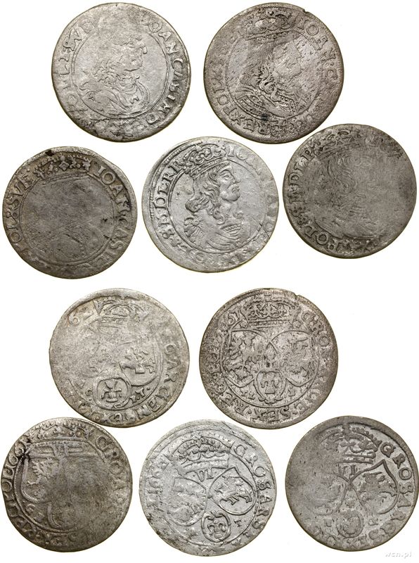 Polska, zestaw 5 x szóstak