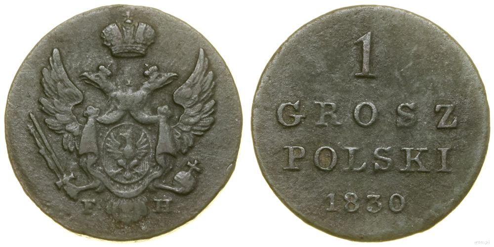 Polska, 1 grosz polski, 1830 FH