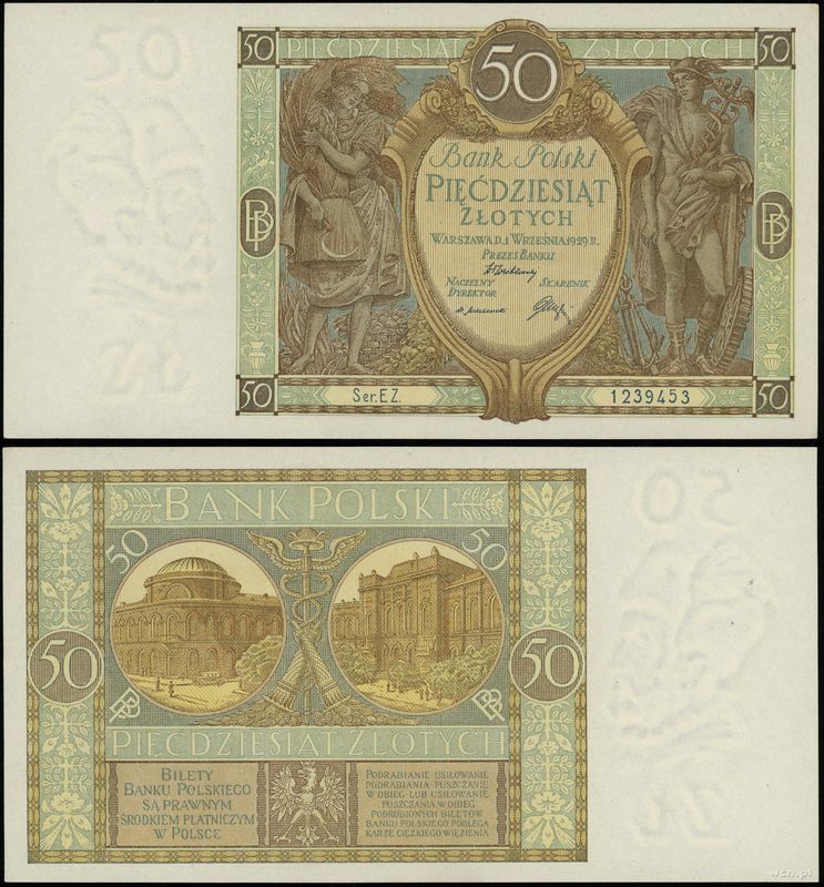 Polska, 50 złotych, 1.09.1929