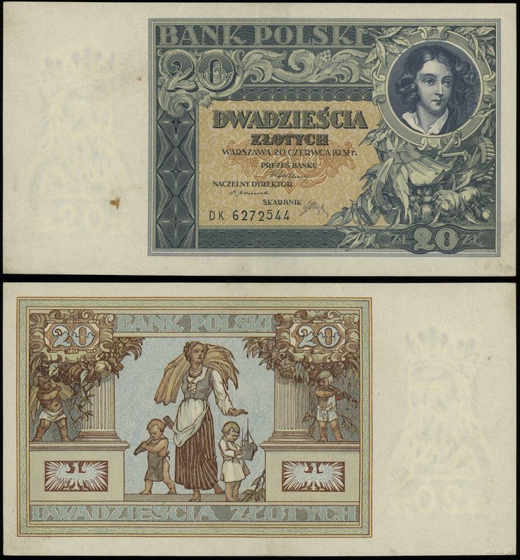 Polska, 20 złotych, 20.06.1931