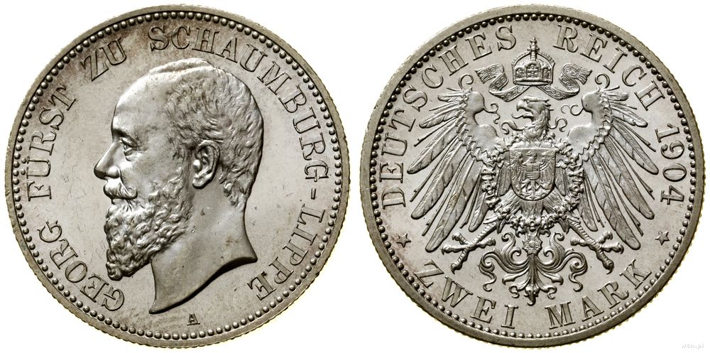 Niemcy, 2 marki, 1904 A