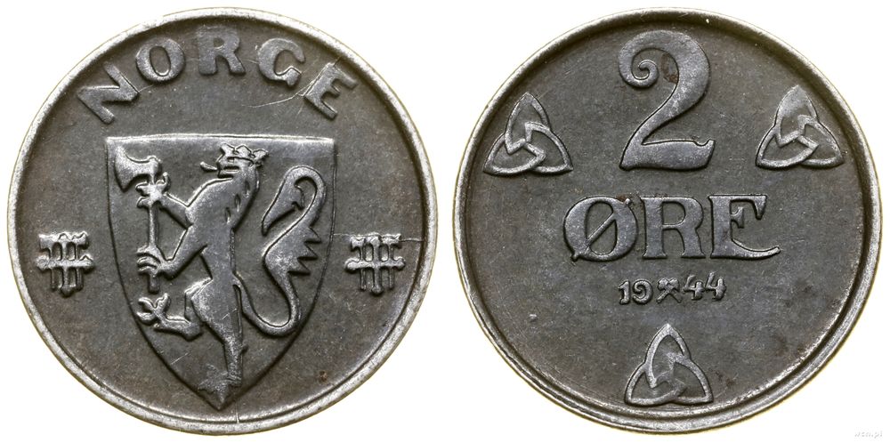 Norwegia, 1 Øre, 1944